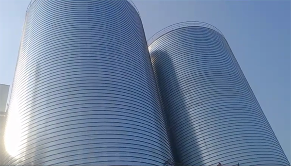 朝阳2座混凝土高架卷板仓